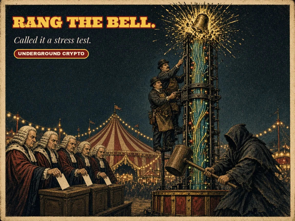 Rang the bell. Called it a stress test.