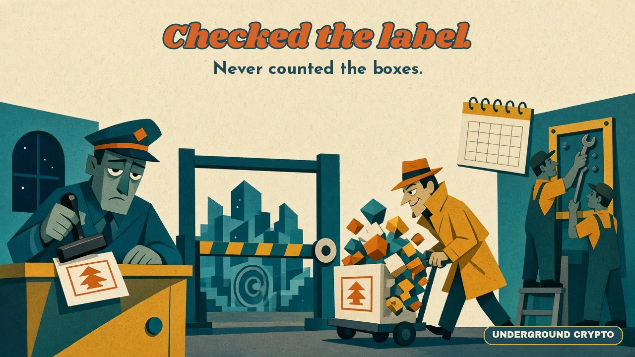 Checked the label. Never counted the boxes.